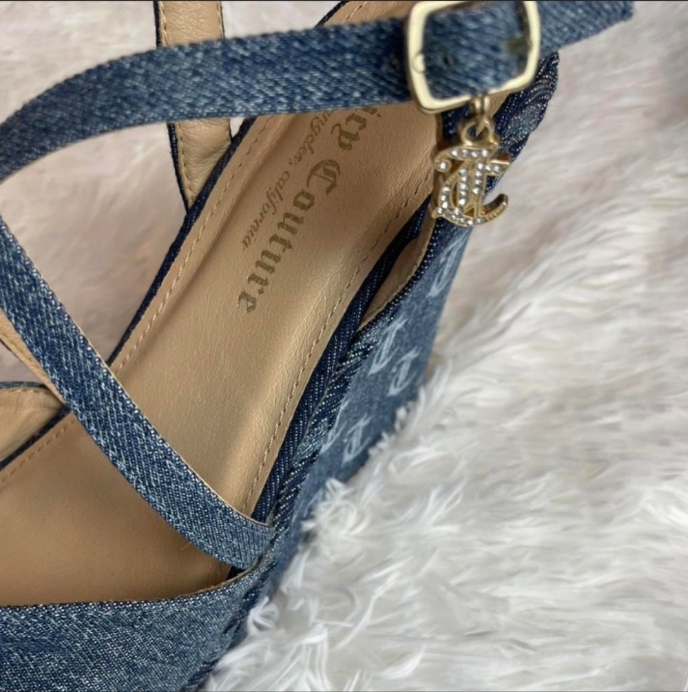 Juicy Couture Denim Heels - Picture 3 of 6